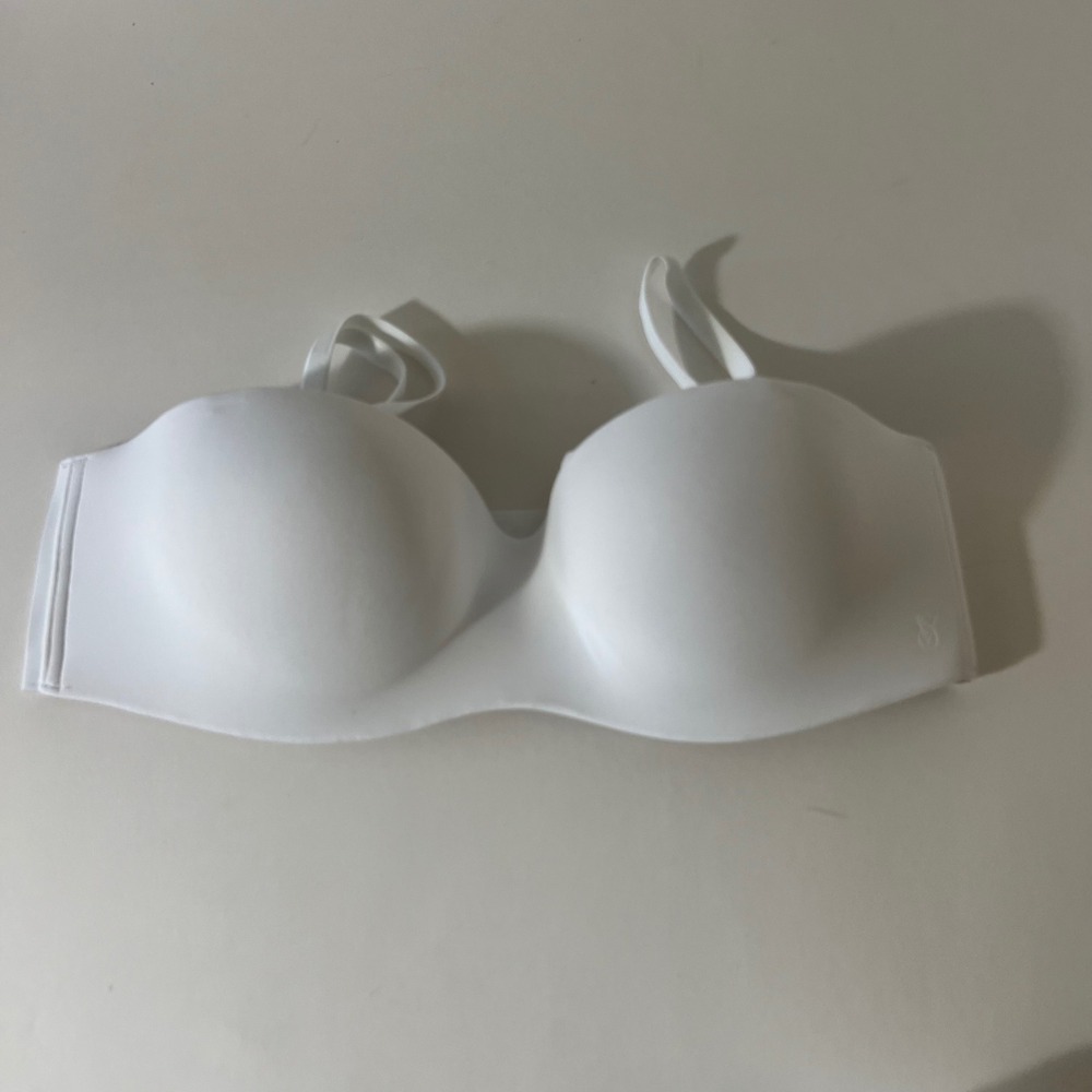 Womens‎ Victorias Secret Lightly Lined/Strapless Bra White 34B NWT